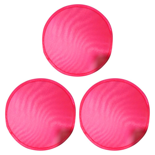 3X Ventilateur Rond Pliable Rouge