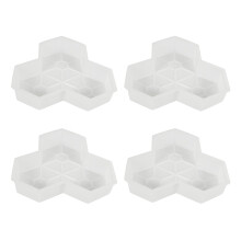 4PZ Percorso Stampi in Foglia D'Acero Calcestruzzo con Peduncolo in Plastica per Pavimentazione in Pietra Stampi
