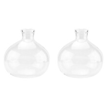 2X Coffee Syphon Pot Accessories TCA-3/5Cup High Quality Glass Siphon Vacuum Pot Coffee Maker Parts Replace(D)