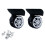 Replacement Suitcase Wheels A65 360 Spinner Double Row Heavy Duty  Kit 1 Pair Large Black 1