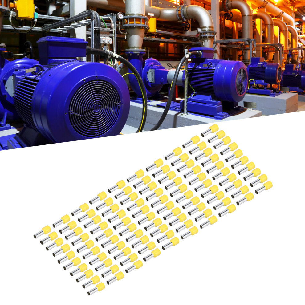 Ferrules Terminal 100Pcs Pvc Insulated Copper Connectors For 8Awg Wire E10â18 7891390480915