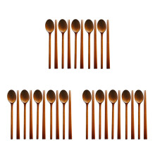 Handmade Jujube Tree Wooden Korean Dinnerware Combinations Utensil,15 Set of Spoons and Chopsticks