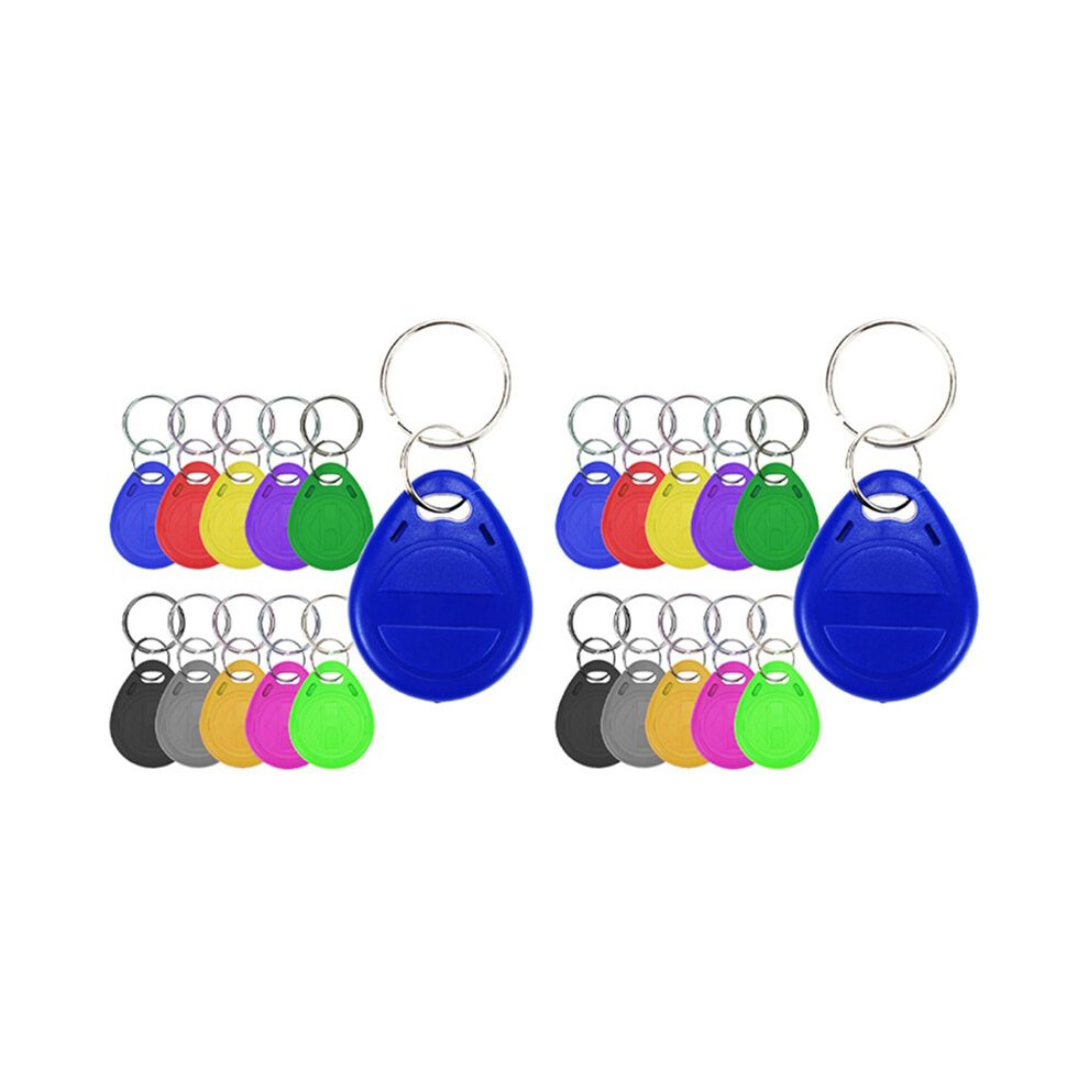 100Pcs T5577 Blank Key Tag Rfid Chip Ring Cards Tags Keytag 125 Khz Copy Rewritable Writable Duplicate 6032413063642
