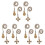 12X Ceiling Fan Pull Chain Fan Extension Chain Fan Chain Pulls Decorative 12 Inch Ceiling Fan Chain Extender Ornament B 1