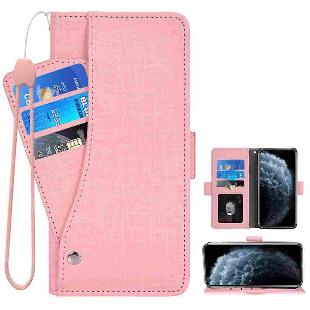 Wallet Case Pu Leather Slim Folio Cover With Photo Frame Slot Dust Protection For Xiaomi Mi A2 Lite Pink 9073542684367