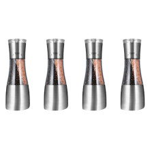 4X Pepper and Salt Grinder 2 in 1,Dual Mill Shaker with Adjustable Coarseness By Ceramic Rotor, Kitchen Cooking