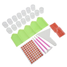 Rhinestone Painting Storage Box 15 Grid Transparent Plastic Bead Organizer