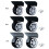 Replacement Suitcase Wheels A65 360 Spinner Double Row Heavy Duty  Kit 1 Pair Large Black 2