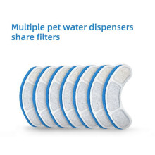 40 Filtros de Repuesto para Fuente de Agua para Mascotas para Filtro de Carbón Activado WF050/WF060 para Alimentador Automático de Mascotas para