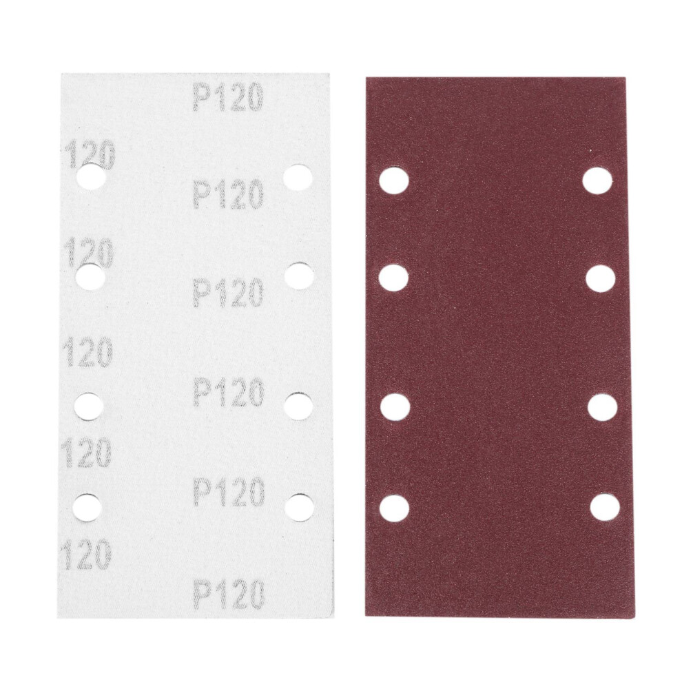 50 Pcs Sanding Pads,Sanding Paper Hook And Loop Sand Sheet 93X185mm Punched 8 Holes Grits 40/60/80/120 4712307759647