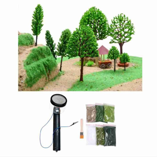 Static Grass Flocking Applicator Electrostatic Grass Planter Electrostatic Flocking Machine Sand Table DIY Tool 2