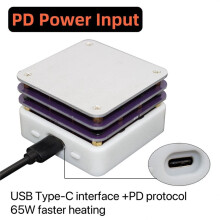 2pcs 65W Constant Temperature Heating Table Preheater Led Lamp Display Reflow Soldering Table Welding Heating Table