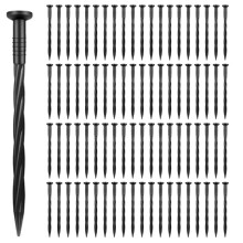 160 Pack 8 Inch Plastic Landscape Edging Anchoring Stakes Garden Lawn Yard Spikes Landscaping Stakes for Paver Edging