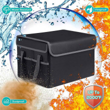 2X Fireproof File Storage Box,Fireproof Storage File Cabinet with Lock,Portable Office Box,for Letter/Legal Folder