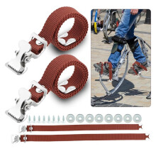 4PCS Drywall Stilts Straps, Leg Band Straps Drywall Foot Band Straps Kit Nylon Leg Fixation Strap Replacement Part Red