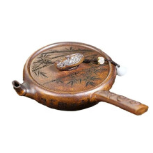 180ml Handmade PurpleClay Teapot, Dragon Bone Gold Sand, Tang Yu KungFu Tea Set - Authentic Ore Craftsmanship