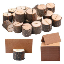 Country-Style Wooden Mat Card Rack, Paper Cards, Table Number Frame, Photo Display Rack, Food Label Rack