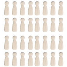 32 Stücke Personen Form, Männliche und Weibliche Dekorative Puppen, Unvollendete Hölzerne Puppen Körper, Große Kunst und Kunst Handwerk