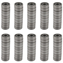 200 Pack 608-2RS Bearing - Double Rubber Sealed Miniature Deep Bearings for Skateboards, Inline Skates