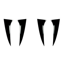 4x Spoiler de Lunette Arrière Spoiler Canard Canards Splitter pour IX35 2010-2017