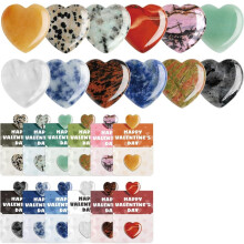 Cadeaux de Saint-Valentin pour Enfants - Lot de 24 Cartes de Saint-Valentin Préremplies avec Pierres Précieuses en Forme de Cœur pour L'École