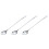 3 Pcs 10 Inch Stainless Steel Tableware Long Handle Scoop Teaspoon 1