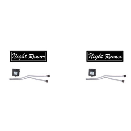 2X Windshield Night Runner Car LED Light Window Stickers for JDM Glow Panel Decoration Accessories