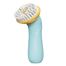 Spazzola per il Bagno Degli Animali Domestici con Erogatore di Shampoo, Setole In Gomma Siliconica Morbida, Strumento di Massaggio Portatile per Cani