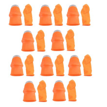 10set Gardening Silicone Thumb Knife with Finger Cots Thumb Knife Picker for Fruits Vege L