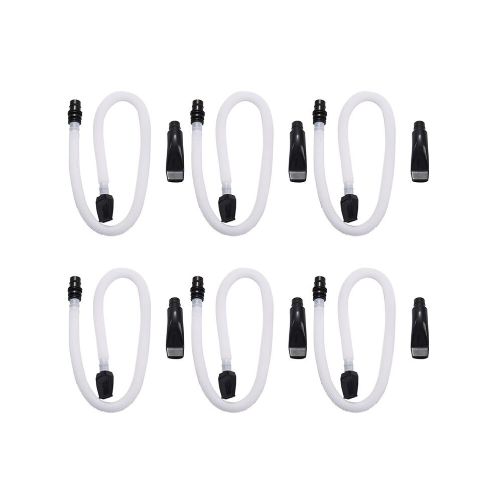 Semoic 6X Flexible Tube Mouth Organ Pianica Mouthpiece Musical Instrument Accessories For 32 / 37 Key Melodica White
