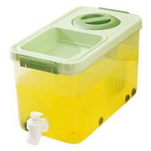4L Beverage Dispenser for Fridge - Clear Leakproof Container with Spigot and Lid, Ideal for Cold Drinks and Juices