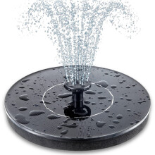 Solar Bird Bath Fountain Pump, Upgrade 3.5W Solar Fountain with Nozzle, Free Standing Floating Solar Powered