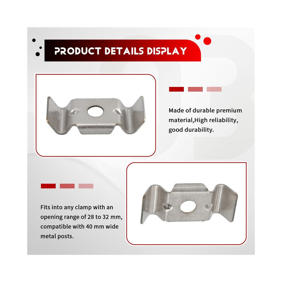 10Pcs High-Quality Double Rod Mat Fence Attachment Accessories Type Butterfly Made Of V2a. Fence Holder,A 6033584884890