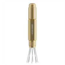 MHW-3BOMBER Retractable WDT Tool Distribution Tool with Magnetic Store, Range Coffee Stirrer Tool for Barista Gold