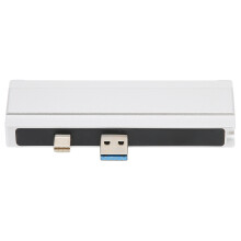 Surface Dock 5-in-1 4K Hub with USB3.0 & Card Reader for Pro 4/5/6 Silver