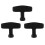 3X Replacement   Pull Handle Grip Black for Motor 1
