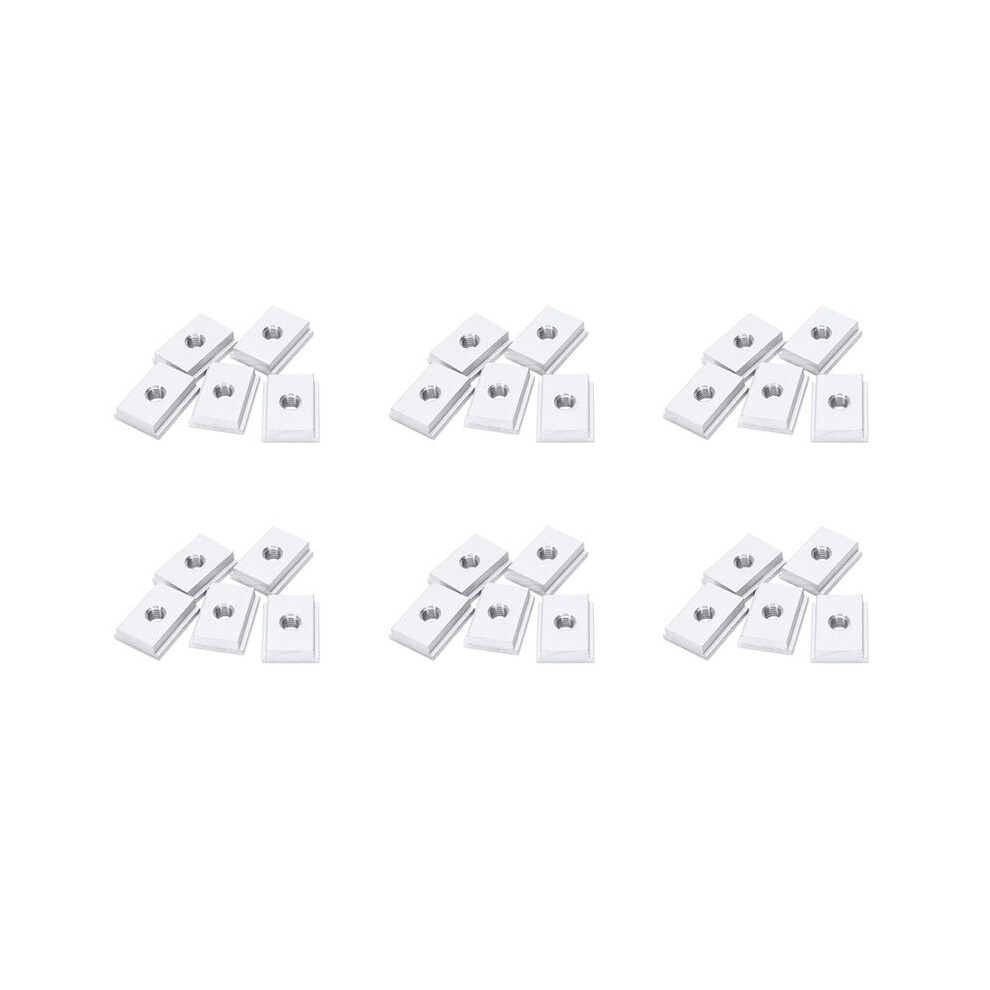 30Pcs M8 T-Track Slider Sliding Nut Aluminum Alloy T Slot Nut For Woodworking Tool Jigs Screw Slot Fastener 4762775780643