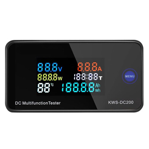 Digital Voltmeter Ammeter KWS DC200 100A LCD Display Power  Multimeter No Battery, LCD Display Ammeter 1
