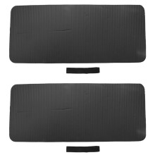 2X Pilates Workout Mat Thick 60X25X1.5cm Yoga Knee Pad Cushion Extra Support for Knees Wrists Elbows Black