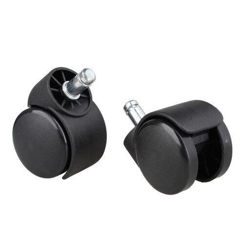 10 x Replacement Office Computer Chair Stem Swivel Castors Casters Wheels Black 2