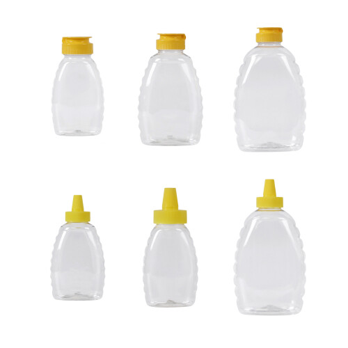 Récipient à sauce transparent avec bouchon-couvercle pointu M 1