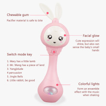 Beleuchtender Schnullerrassel Sensorisches Spielzeug für Säuglinge Baby-Musiksound & Rhythm Bildungs toy