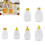 Dicke, transparente Saucenflasche mit-Spitzdeckel M 3