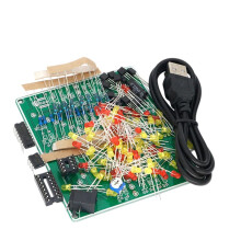 LED Strobe Light Kit NE555 CD4017 Red Yellow Dual Color Easy Installation DIY Electronic Practice