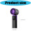 Portable Handheld Fan 100 Speed Cooling USB-White ice compress 4