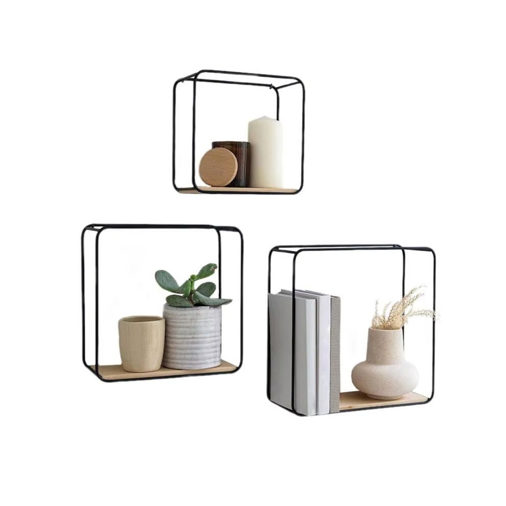 Photos - Other for Repair Floating Shelves for Wall 3 Pieces Bathroom Shelf Modern Bracket Storage Organizer for Picture Frames Plants Art Home