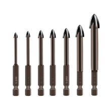 7Pieces Wear Resistant Triangle Tip Drill Bits For Professional
