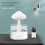 2X Rain Cloud Humidifier Ultrasonic Atomizer Aromatherapy Machine Atomizer Household Power Supply 5V 2A Non-Rechargeable 3