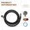 2X Kit de Válvula de Tanque de Ar com Medidor, Kit de Reparo de Tanque de Ar Vem com Medidor de PressãO de 2 Polegadas com NPT de 1/8 de Polegada, 8