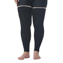 Plus Size 5XL Thigh Compression Stockings 2030mmHg Footless Sleeves for Varicose Veins and DVT